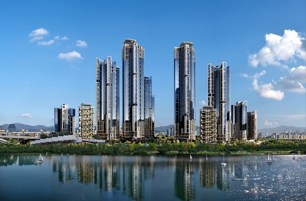 현대건설 압구정2구역 한강변 단지 전경. 사진=현대건설