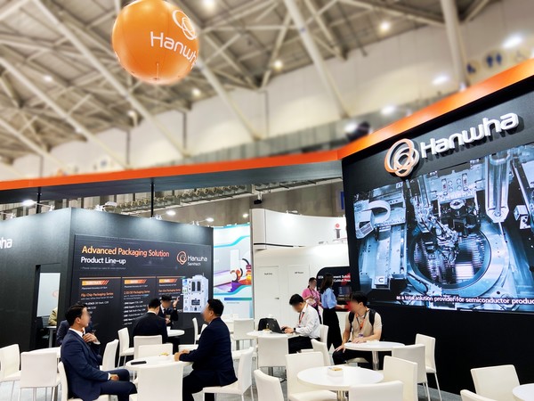 세미콘타이완2025 한화세미텍 부스 전경. 사진=한화세미텍