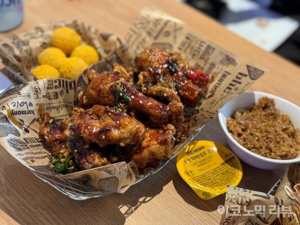 bhc 대표 메뉴인 맛초킹. 사진=이코노믹리뷰 서예림 기자