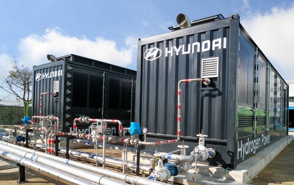 한국동서발전 울산발전본부에서 운영 중인 1MW 규모 고분자전해질막 수소연료전지. 사진=한국동서발전