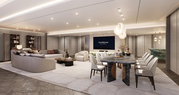 웨스틴 서울 파르나스 프레지덴셜 스위트. 사진 제공 = 웨스틴 서울 파르나스.