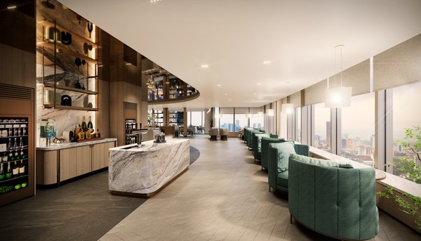 웰니스 호텔 ‘웨스틴 서울 파르나스가 9월 15일 개관한다. 국내 최대 호텔 클럽 라운지를 갖췄다. (사진 = 웨스틴 서울 파르나스 클럽 라운지. 사진 제공 = 웨스틴 서울 파르나스.)