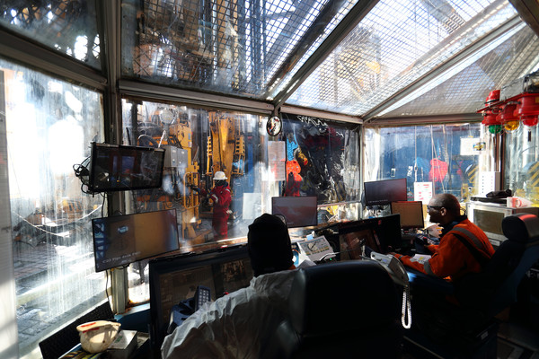 대왕고래 시추 모습. 사진=한국석유공사