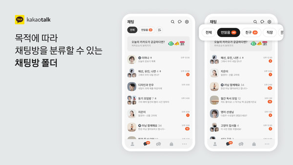 채팅방 폴더. 사진=카카오