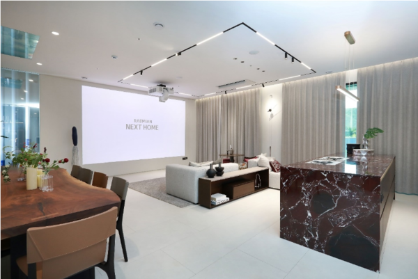 ﻿'넥스트 라멘'으로 확장한 통합형 거실 구조. 사진=삼성물산 건설부문