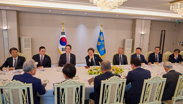 대통령 간담회에 참석한 기업인들 2025.6.13. 사진=대통령실
