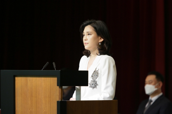 제47기 호텔신라 주주총회에 참석한 호텔신라 이부진 사장. 사진= 호텔신라