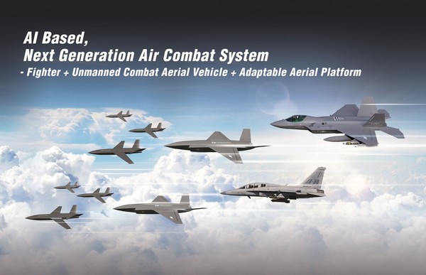 KAI의 AI 파일럿이 적극 활용되는 기반 차세대공중전투체계(NACS). 사진=KAI