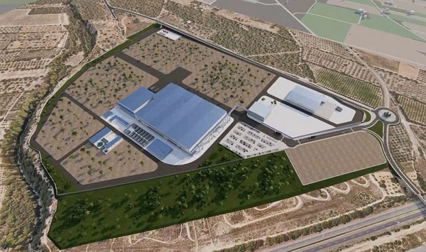 롯데에너지머티리얼즈 스페인 스마트팩토리 조감도. 사진=롯데에너지머티리얼즈