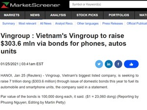 Vietnam Bin Group issuing’.6 million’ corporate bonds, ready to take over LG Electronics’ MC division?
