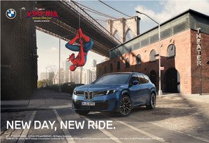 스파이더맨과 달리는 BMW…iX3·5시리즈 스크린 출격