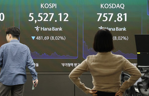 코스피 5500선 붕괴...'현금 지키기 vs 반도체 담기' 운용사 전략 분분 - 뉴스 썸네일 이미지